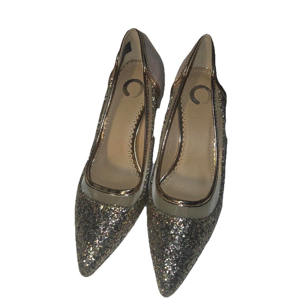 Journee Collection Women Kalani Pointed Toe Mid Heel Pumps Rose Gold 7.5